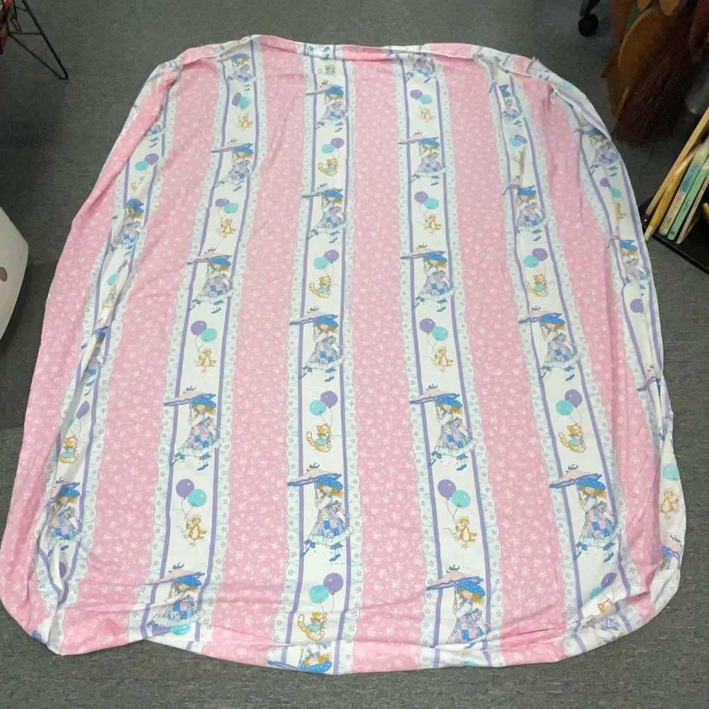🌸 Rare Vintage Holly Hobby Full size‎ sheet set, pastel Excellent used Cond…